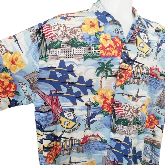 ‼️SOLD‼️ US Navy Art By Gavin Blue Angels Hawaiian - Picture 10 of 16